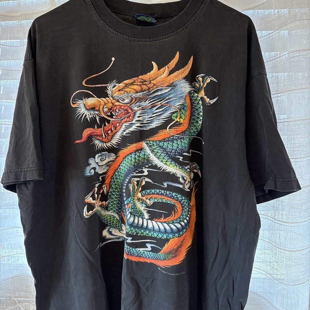 JOLIGOLF Dragon Front and Back Tee Mens Large Thailand Oriental